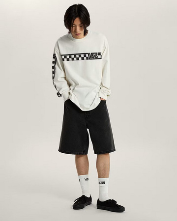 Skarpetki VANS Classic Check Crew White @VN000QBUWHT1