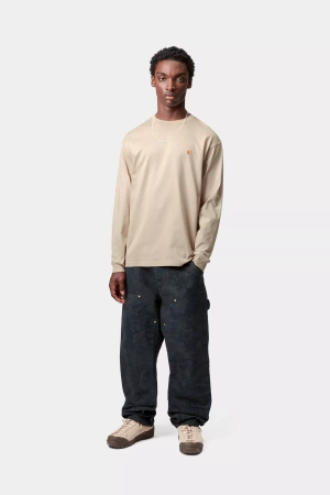 LS CARHARTT WIP Chase Fleur De Sel/Gold @I026392-38AXX