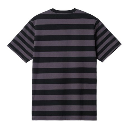 Koszulka CARHARTT'FA22 M Merrick_Pocket /Merrick_Stripe/Soot/Artichoke @I030785-0YPXX