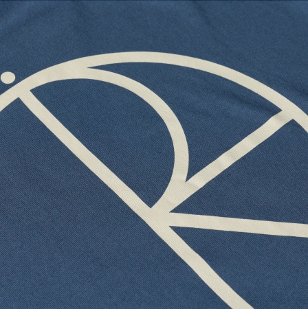 Koszulka POLAR Contrast Stroke Logo / Grey Blue @PSC-SP26-14
