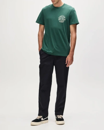 Koszulka DEUS EX MACHINA Scrambler /Hunter Green @DMF251238A-HNG