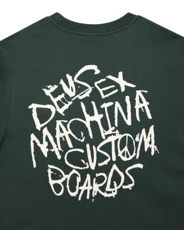 Koszulka DEUS EX MACHINA Scrambler /Hunter Green @DMF251238A-HNG